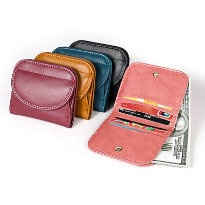 Female Purses Vintage Genuine Leather Wallet for Women with Card Holders and Coin Pocket