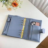 A7 Custom Notepad Kawaii Cute to do list Leather Cover Scrapbook Binder Notebook Loose-leaf Binder S