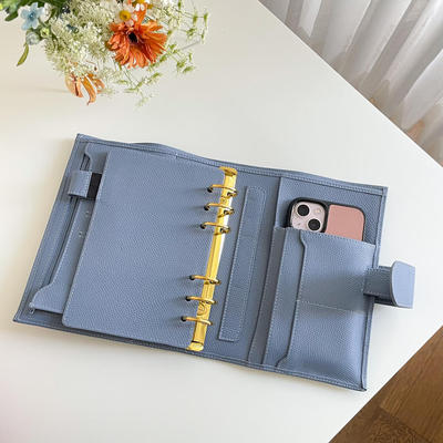 A7 Custom Notepad Kawaii Cute to do list Leather Cover Scrapbook Binder Notebook Loose-leaf Binder S