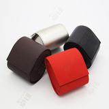 Custom made fashion luxury single packaging watch boxes pu leather jewelry travel watch case