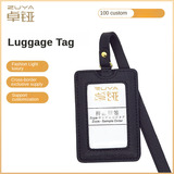 Wholesale Custom Printing 3D Name Logo Luggage Tag Waterproof PU Leather for Travel