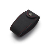 PU Leather Black Smart Keycase For Car Keyring Zipper Bag Leather Car Key Case