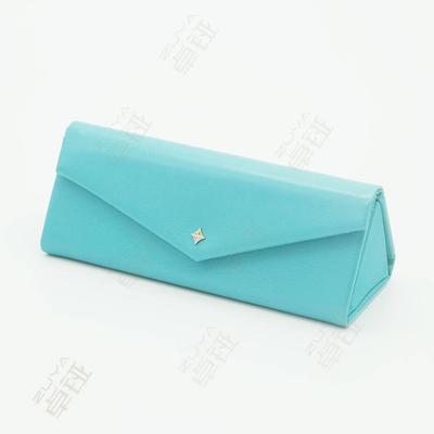 Custom Design Folding Leather Glasses Organizer Case Accessories PU Protective Sunglasses Packaging