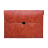 Custom print envelope waterproof genuine Leather Folio file folder document pouch document bag