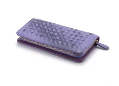 21cm 0.08KG Womens Credit Card Wallet With Zipper Patterned Clutch 10.5cm