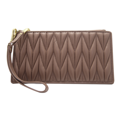 2022 Simple Design Women Wallet Purse Key Chain Bracelet Wrist Clutch Bag Retro Zipper ladies hand b