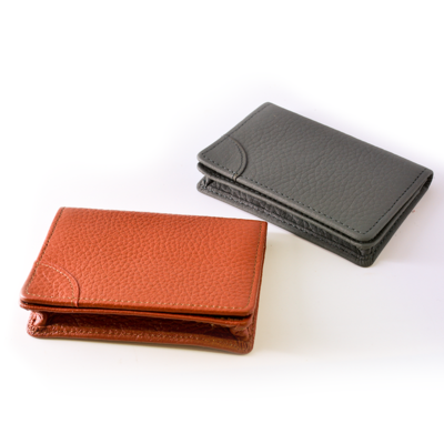 Genuine Leather Expandable Credit Card Outside Id Business Card Holder Wallet