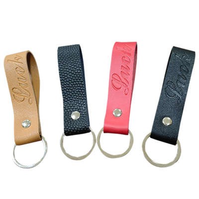 Custom Promotional Gifts Women Pu Leather Cars Embossed Logo Coin Bag Keychain Accessories Wallet Po